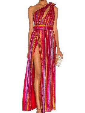Retrofete Andrea Rainbow Maxi Dress XL NWT